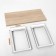 A set of 2 subastles loft, large, 50 × 10 × 78 cm, white matte color