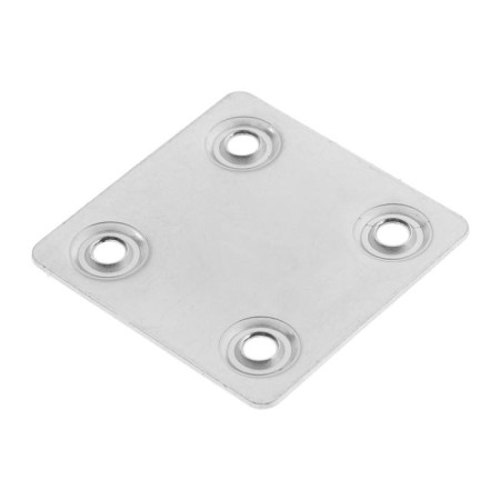 The plate fastener tundra Krep, 48x48x1.2 mm, zinc, in packaging 1 pc.-1