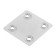 The plate fastener tundra Krep, 48x48x1.2 mm, zinc, in packaging 1 pc.