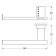 Toilet paper holder, chrome - rhinestones, lineag