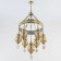 Suspended chandelier Citilux "Cairo" CL419163, 56x56x100 cm, 7x75W, e27, brown color