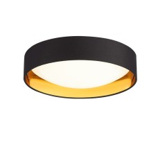 Ceiling EVOLUCE lamp. Sle201102-01. Orbio. 1x24 W, LED, 4000K, 700 LM, 42x42x10.5 cm, black color, gold