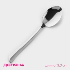Spoon of stainless steel table of Verona, length 19.3 cm, thickness 2 mm