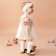 Dress with DL. Sleeve crumb I Wildflowers, height 80-86 cm, beige