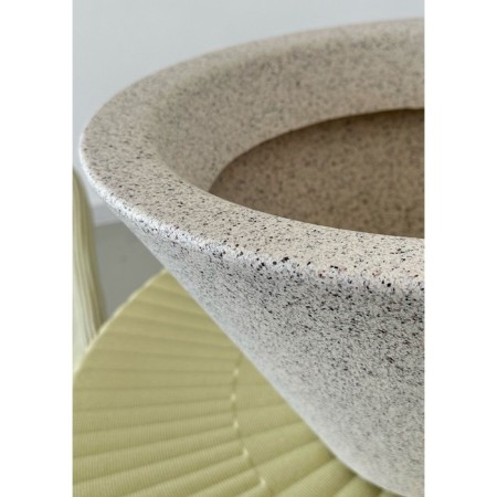 Kashpo for flowers "cone" 53x53x29 cm, 24 l, color sandy marble-1