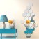 Interior stickers "honeycomb", mirror, wall decor, set 12 pcs, 16 x 18 cm