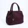 Richet bag with a zipper, external pocket, long belt, burgundy color