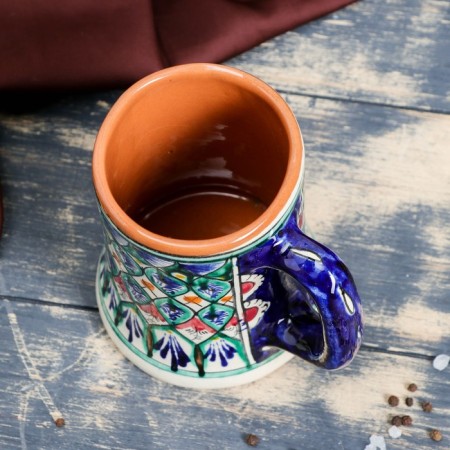Rishtan ceramics mug "Disor", 500 ml, blue-2