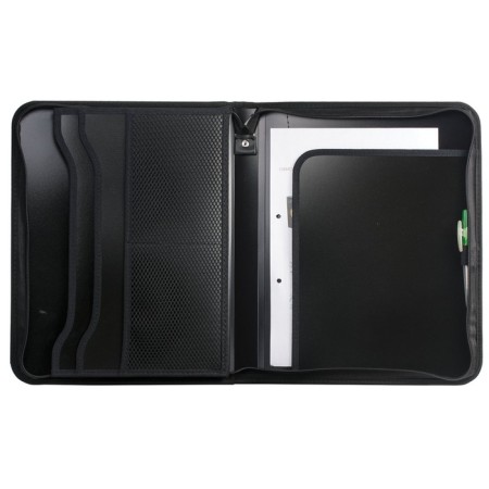 A4 lightning folder, 2 departments, calligrata, 350 x 282 x 33 mm, plastic, 4 pockets, business class, black-5
