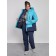 Ski jacket female winter, size 54, blue color