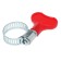 Chervyki clamp with the "lamb" Zein, through shock, diameter 11-20 mm, galvanized