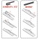 Skyway wiper brush, 24 "/ 610 mm, frameless, in a bag