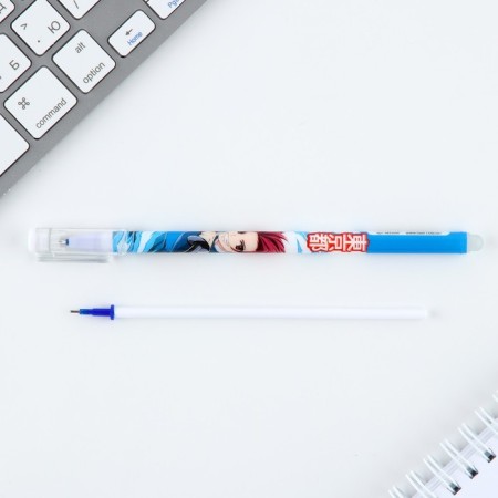 PET WRITE WASE BLUE BLUE PASA 0.5 mm with cap "Anime guy"-5