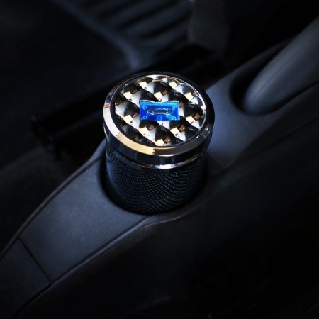 Aurial for a car with backlight, carbon 5D, black-1
