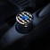Aurial for a car with backlight, carbon 5D, black