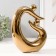 Souvenir Ceramics "Abstraction. Fathers and children" gold 17x5.5x19.5 cm
