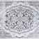 Openwork napkin for the east, 84 × 40 cm, PVC, silver color