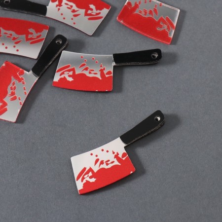 Decor for the creativity of acrylic mirror "bloodied Tesac" 4.6x1.6x0.4 cm-1