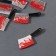 Decor for the creativity of acrylic mirror "bloodied Tesac" 4.6x1.6x0.4 cm