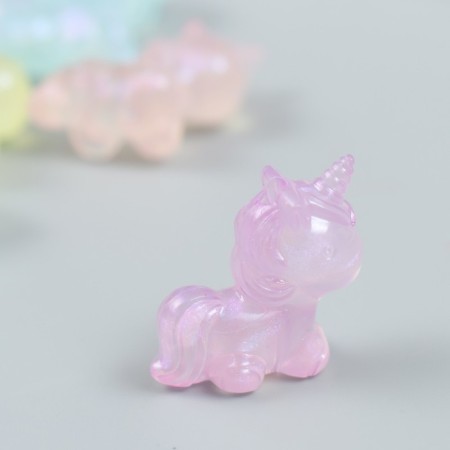 Plastic beads "Unicorns. Color, translucent" set of 25 grams mix 1.1x2.7x2.7 cm-2