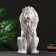 Figure "Sitting Leo" White, 40x25x56cm