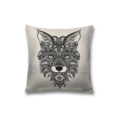 Decorative pillowcase "Mythical Wolf", on a zipper, size 45x45 cm