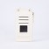 Baby bag on magnet, long belt, white color