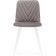 SHEET on a metal frame RALF Metal/velor, white/latte 44x53x83 cm