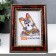 Photo frame plastic 10x15 cm dark nut (782)