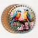 Bottoms for knitting 2 in 1 "birds on the apple tree", circle 15 cm, hdf 3 mm
