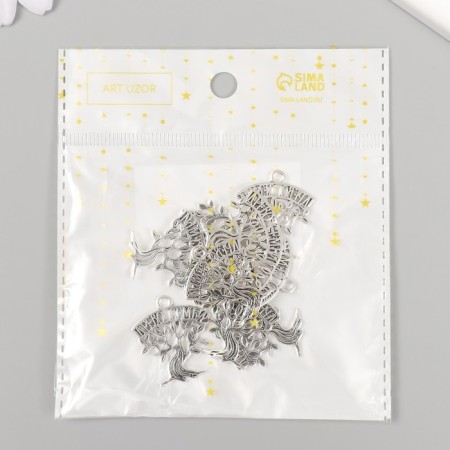 Decor metal for creativity "Family Tree" 2.4x2.5 cm-3