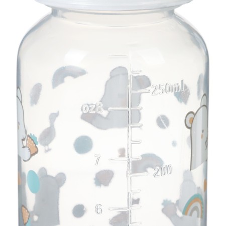 A set of bottles for feeding "Teddy Bear" 150 and 250 ml, Basic series, straight, mix-11
