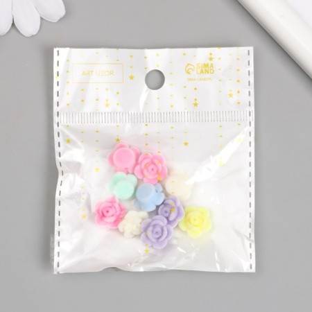 Busina for creativity velvet spraying "Rosochka. Delicate shades" 1x1.4x1.4 cm-3