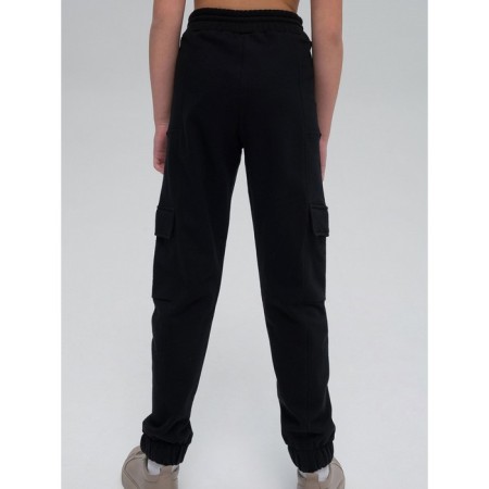 Pants for girls, height 152 cm, black color-7