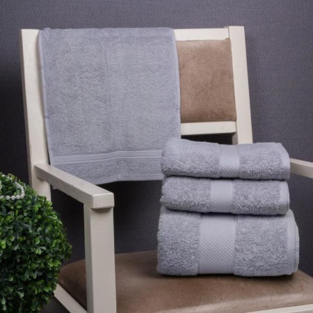Arya Home Miranda Soft, 500 grams, size 50x90 cm, gray color gray-25