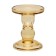Glass candlestick, 85 × 85 × 110 mm, beige color