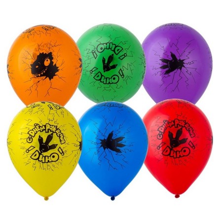 Shar Latex 12 "" With Dy Dino! ", 25 pcs., Mix