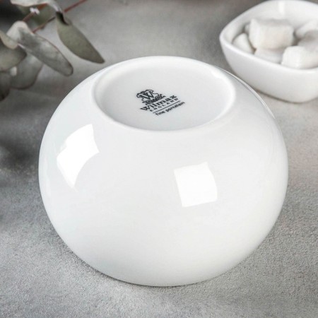 Porcelain sugar tower with a Wilmax olivia lid, 540 ml, white color-2
