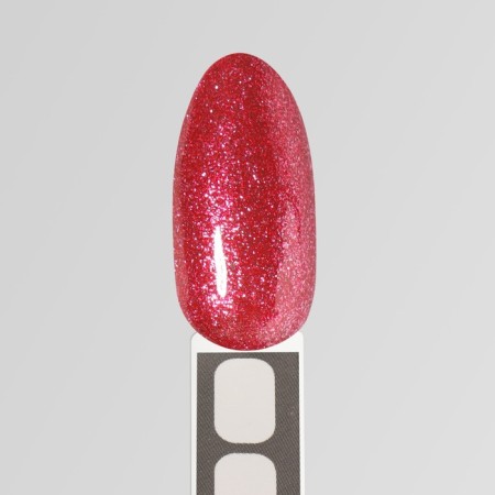 Gel nail polish, “chrome”, shimmer, 3 phase, 8ml, led/uv, red color (016)-5