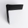 Male purse without fastening, department for maps, for bills, black color