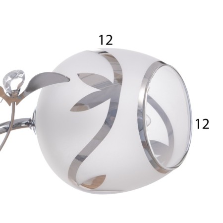 Jeannet chandelier 5x40W E27 Chrome Model: 2800064-6