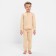 Pajama for a boy (longshit, trousers) minku beige color, height 122