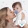 Nipple - orthodontic dummy, silicone, +6 months, “bow” with a cap, blue color