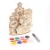 Set for creativity "Wood painting. Santa Claus and Bunny "