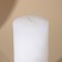 Interior candle white with concrete, 14 x 5 cm