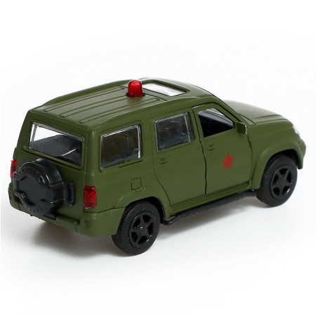 Metal machine "UAZ Patriot. Army ", inertia, 1:50-2