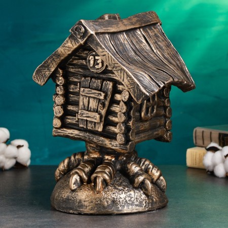 Piggy bank "Hut" 21x21x32cm, bronze-2
