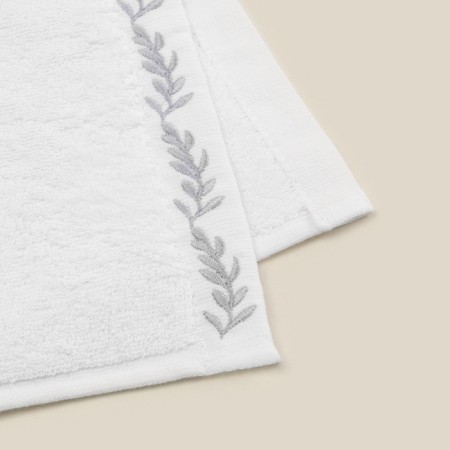 Trick Tensor SL Home: Floral "Blanc de Blanc" 50x90 cm, 100% cotton, 550 g/m2-2