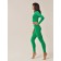 Crop female top with a long sleeve Crop Top Manica Lunga, size 48, color green tea