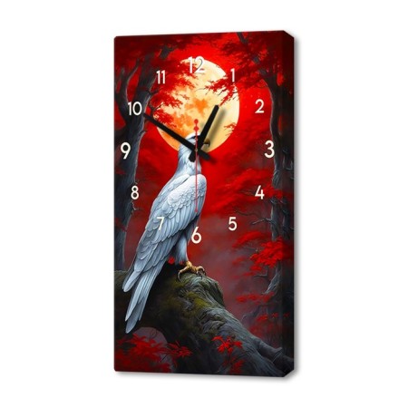 Carty clock wall-mounted interior "bird", silent, 35 x 60 cm